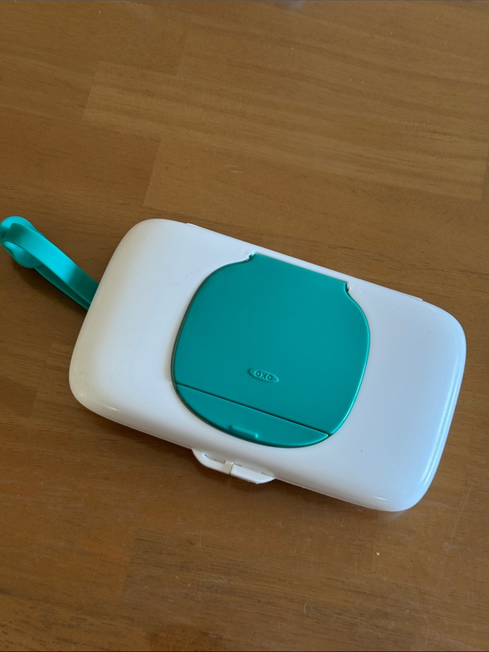 FREE w/ purchase - OXO White Wipes Case with Teal Lid and Strap